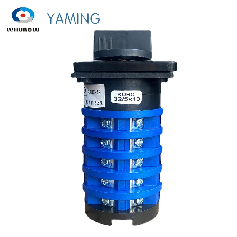 KDHC-32/5*10 10 position 5 phase electrical switches for CO2 welding machine changeover rotary switch High quality AC50Hz 380V