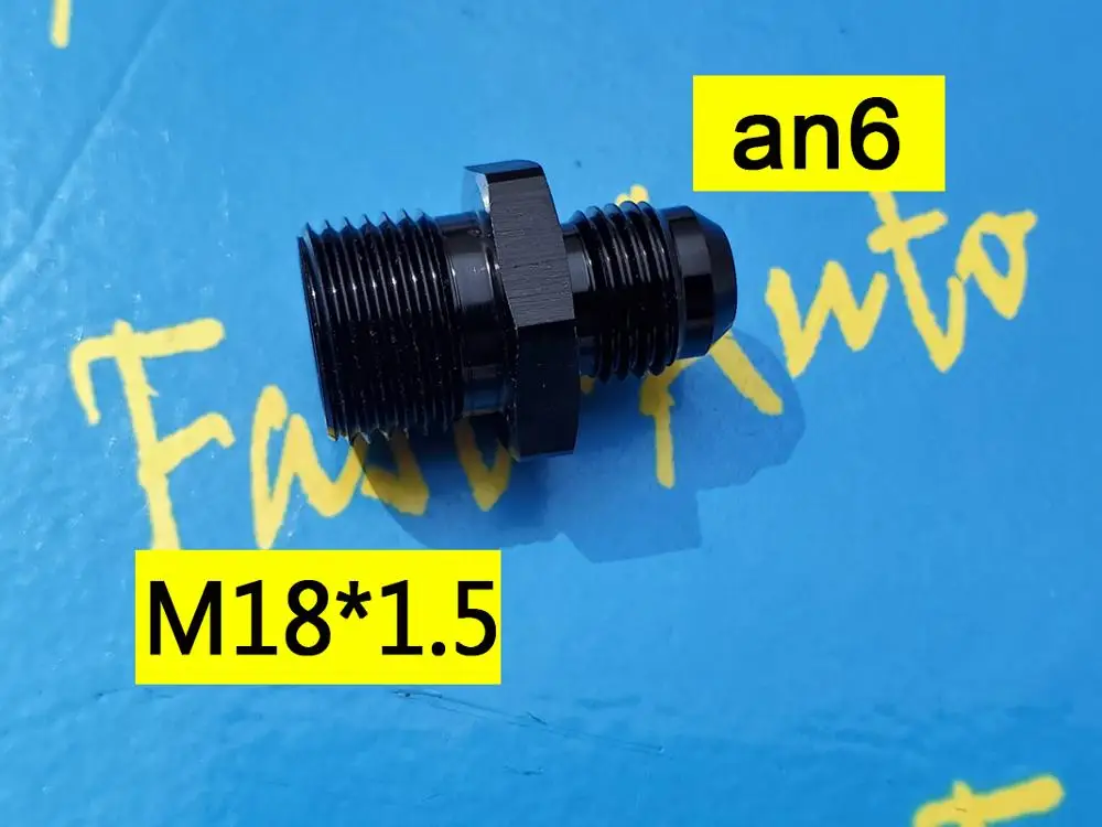 

Male M18 P1.5 M18 * 1.5 M18*1.5 18*1.5 to 6an an6 an 6 male adaptor adapter Fitting
