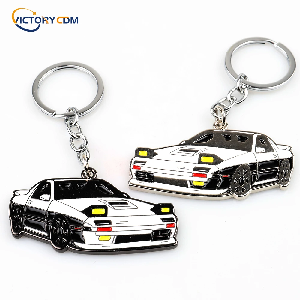 Metal Car Model keychain JDM Car Styling Key Ring Exquisite Gift For Nissan GTR Double sided