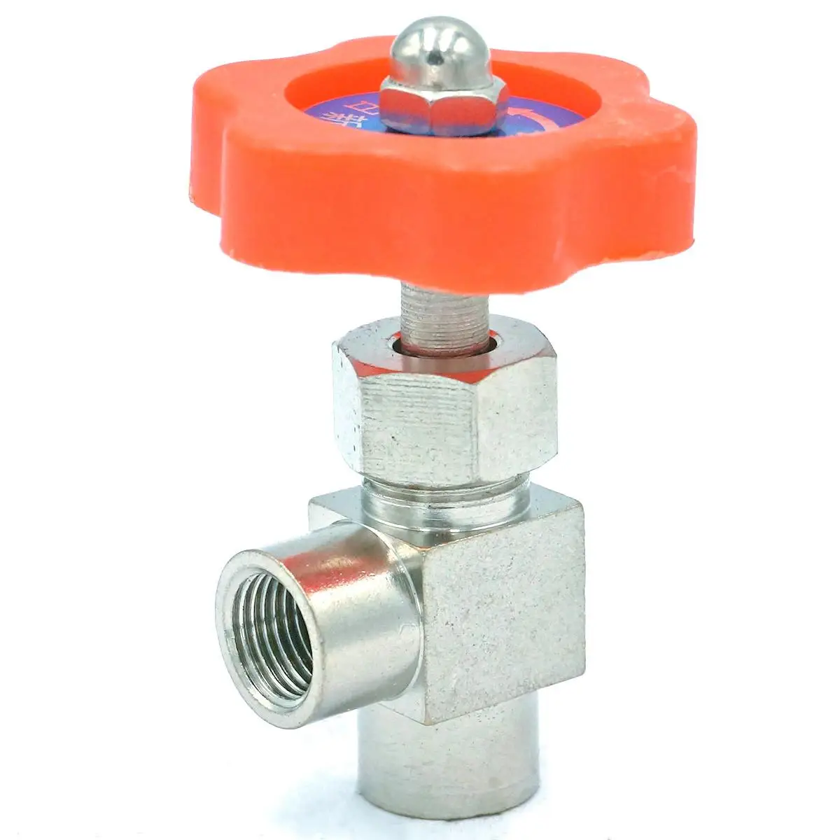 

1/8" 1/4" BSP Female Equal Elbow 90 Degree Nickel-Plated Brass Needle Valve Control Valve