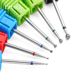 ERUIKA 6 Type Round Diamond Nail Drill Bit Rotary Drill For Manicure Electric Machine Accessories Nail Files Cutter Tools