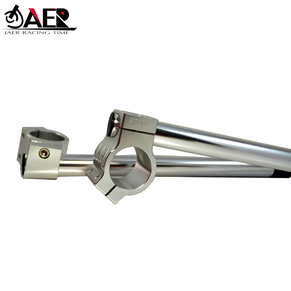 7/8\'\' Universal 37mm Motorcycle Clip On ClipOns Handlebars Handle Bar for Kawasaki Ninja 250R EX500 for Suzuki GS500