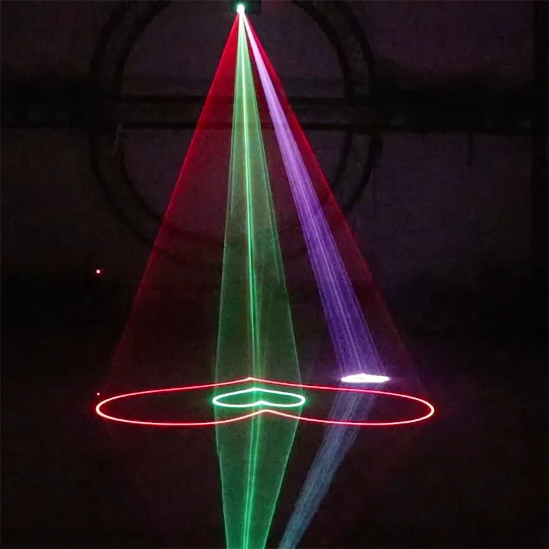 Dj Light 3D Cartoon Dolphin Love Lines 600mw RGB Laser Beam Full Stars In Fog For Dance Bar Party Disco Wedding Effect Lighting