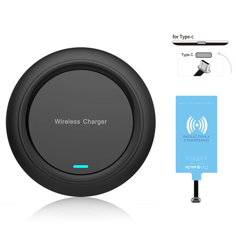 Qi Wireless Charger Pad& Receiver For Xiaomi Redmi Note 7 8 8T 9S 9 10S 10 Pro Max