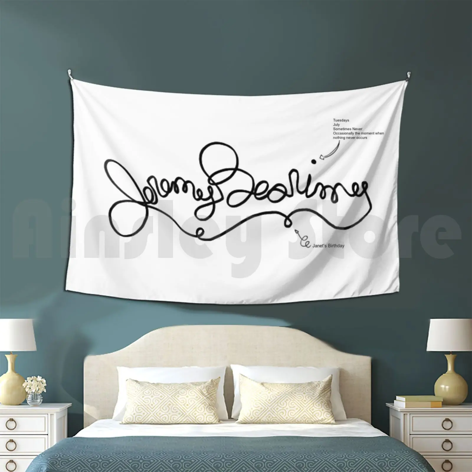 Jeremy Bearimy Tapeçaria Sala de estar Quarto Jeremy Bearimy O Bom Place Darcy Carden Janet Bom Janet Bad Janet