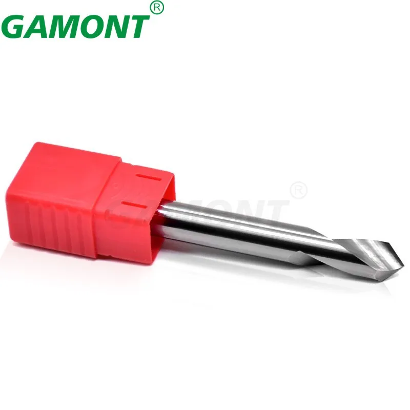 GAMONT Milling Cutter Alloy Coating Tungsten Steel Tool By Aluminum Cnc Maching 1 Blade Spot Drills Top Chamfered Milling Cutter