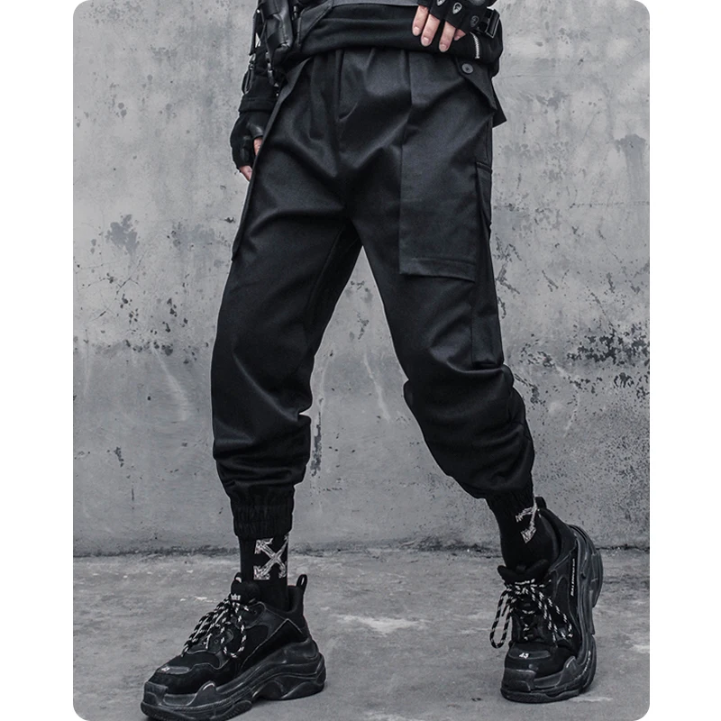 Haroun pants male function work attire foot hip-hop relaxed joker overalls