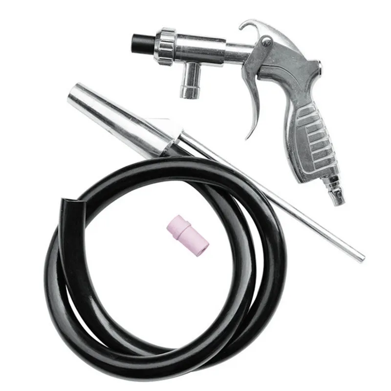 Industrial Spray Gun Kit  Air Sandblaster Sets Sand Blaster Grit Blast Gun Nozzles With Connector WithTube Derusting Tool Kit