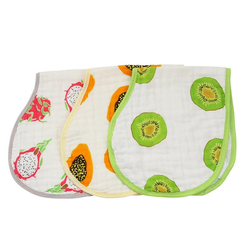 

HappyFlute Baby Burp Cloths Cotton Gauze Muslin Baby Bibs Bandanas Soft Breathable Newborns Towel Scarf