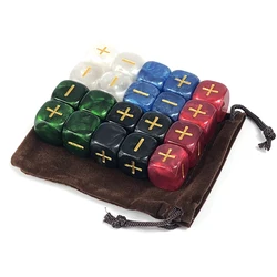 Dados do destino com bolsa 20 peças para jogo de tabuleiro 