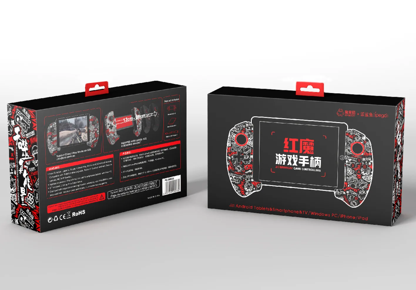 PG-9083A PG-9083C Bluetooth Gamepad controlador de juego telescópico inalámbrico práctico tiramiento Joystick Pad para iOS/Android/WIN