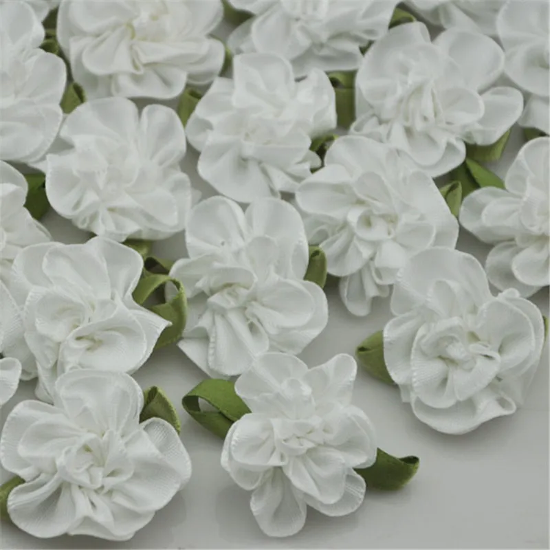 20 pcs  Ribbon Flower carnation Appliques sewing/craft/wedding lots B068 U Pick