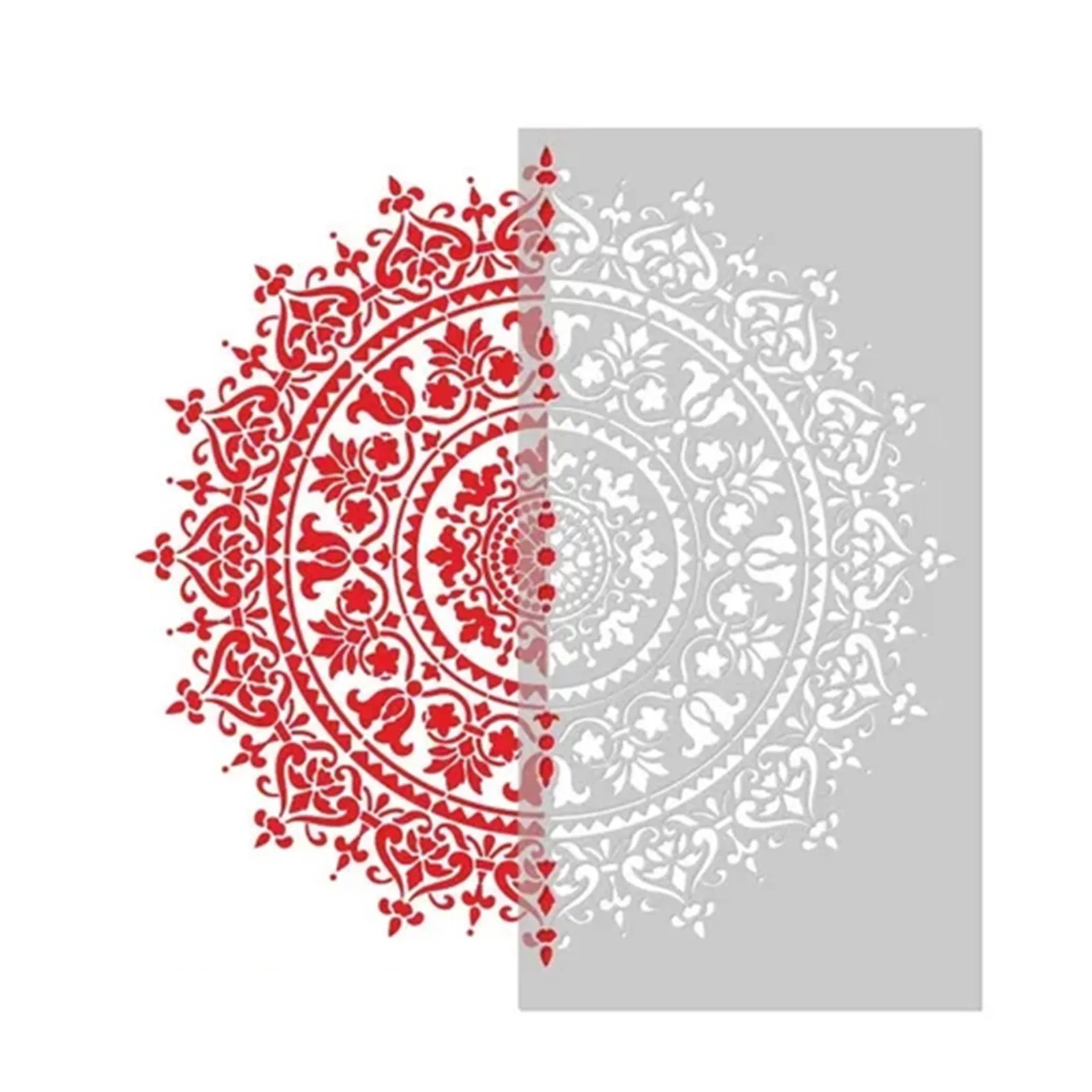 DIY Craft Mandala Auxiliary Painting Template Large Reusable Stencil Floor Wall Tile Fabric Furniture Painting Drawing Decor