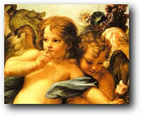 

Little Angels Wall Decor Cherubini Picture Sistine Madonna Raphael Art Print Poster