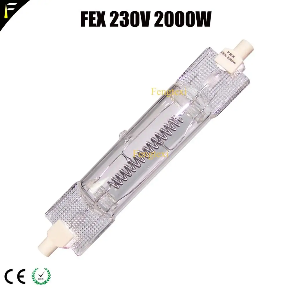 Yellow Headlight Bulb FEX 230V 2000W Film Television Medical Photography Lamp Bulb 3200K RX7S Socket