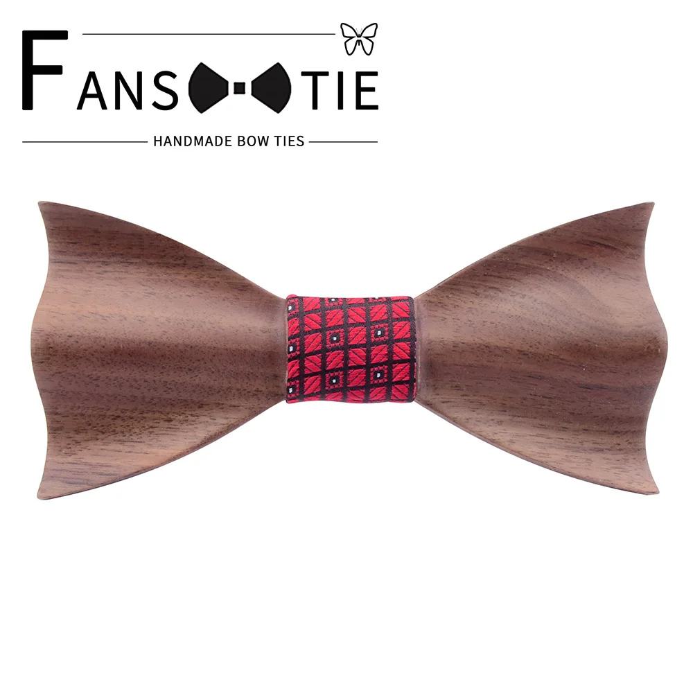 Neue Mode 3D Holz Bogen Krawatte Für Männer Rot Navy Seide Baumwolle Holz Bowtie Anzug Damen Business Hochzeit Zubehör Geschenke krawatten