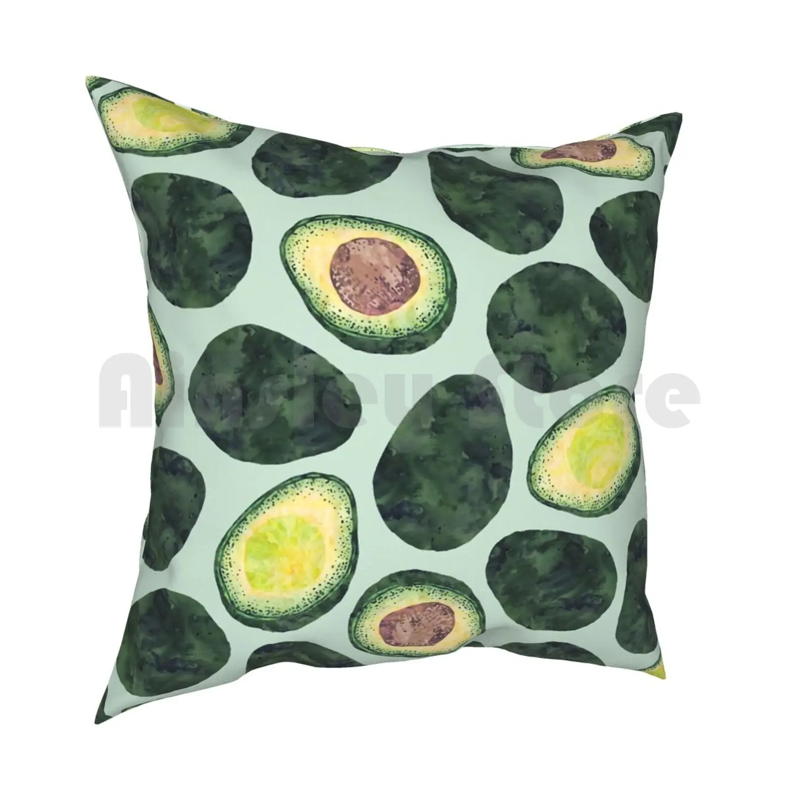 Avocado Addict Pillow Case Printed Home Soft Throw Pillow Avocado Avocados Mexico America Guacamole Alligator Pear