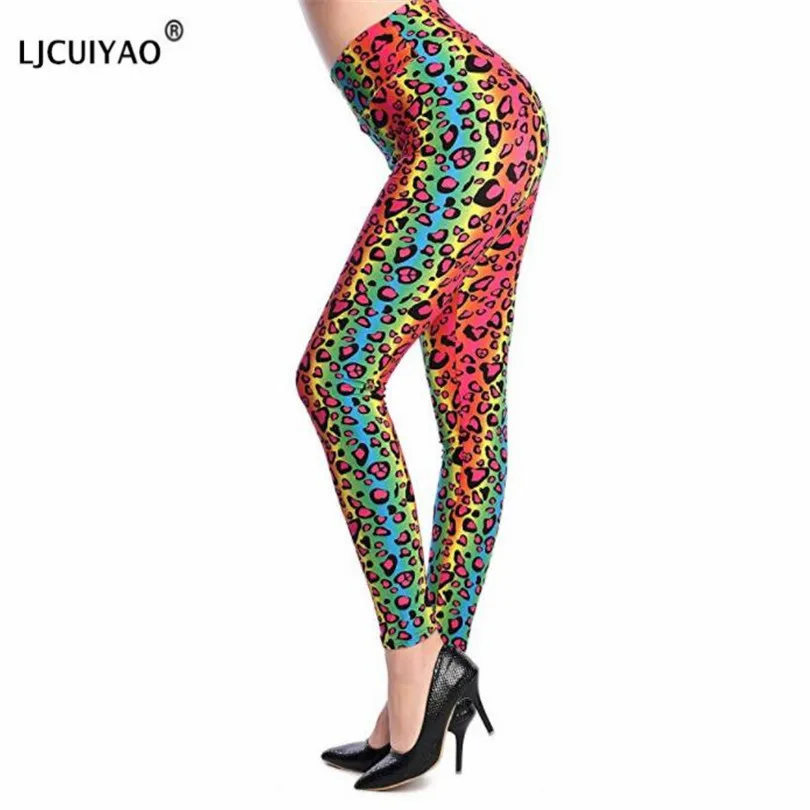 Ljcuiyao Luipaard Print Leggings Fitness Legging Hoge Taille Push Up Workout Leggings Elastische Sportkleding Leggins Herfst Broek Xxl