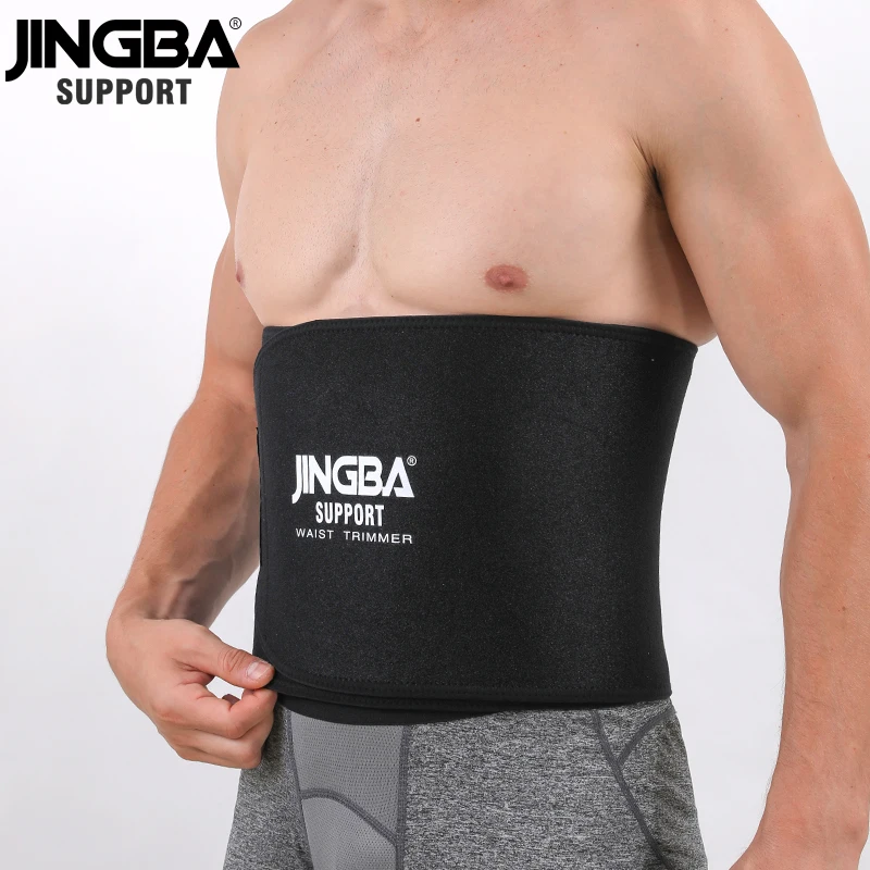 Jingba-cinto esportivo para homens e mulheres, neoprene, modelador do corpo, fitness, faixa de emagrecimento