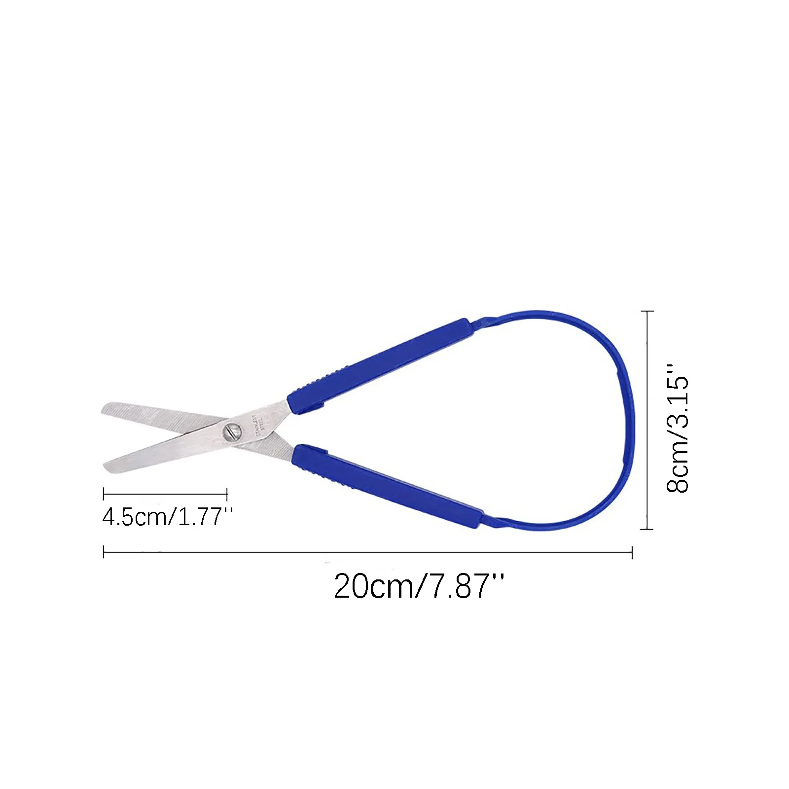 Schleife Schere für Kinder Teens Erwachsene Bunte Geschleift, Mini Einfach Grip Scissor Adaptive Design Schneiden für Kleine Hände, 8 zoll