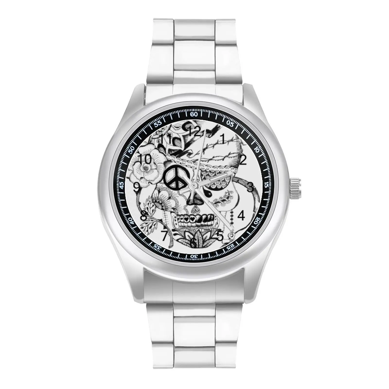 Mexican Skull Quartz Watch Fitness Aesthetic Wrist Watch Stainless Photo Cheap Girl Wristwatch