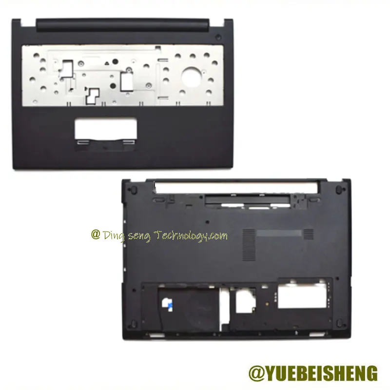 YUEBEISHENG           NEW For Dell Inspiron 15 3000 3541 3542 TOP COVER Palmrest Upper Case +Bottom Case Base Cover 04KF62 4KF62