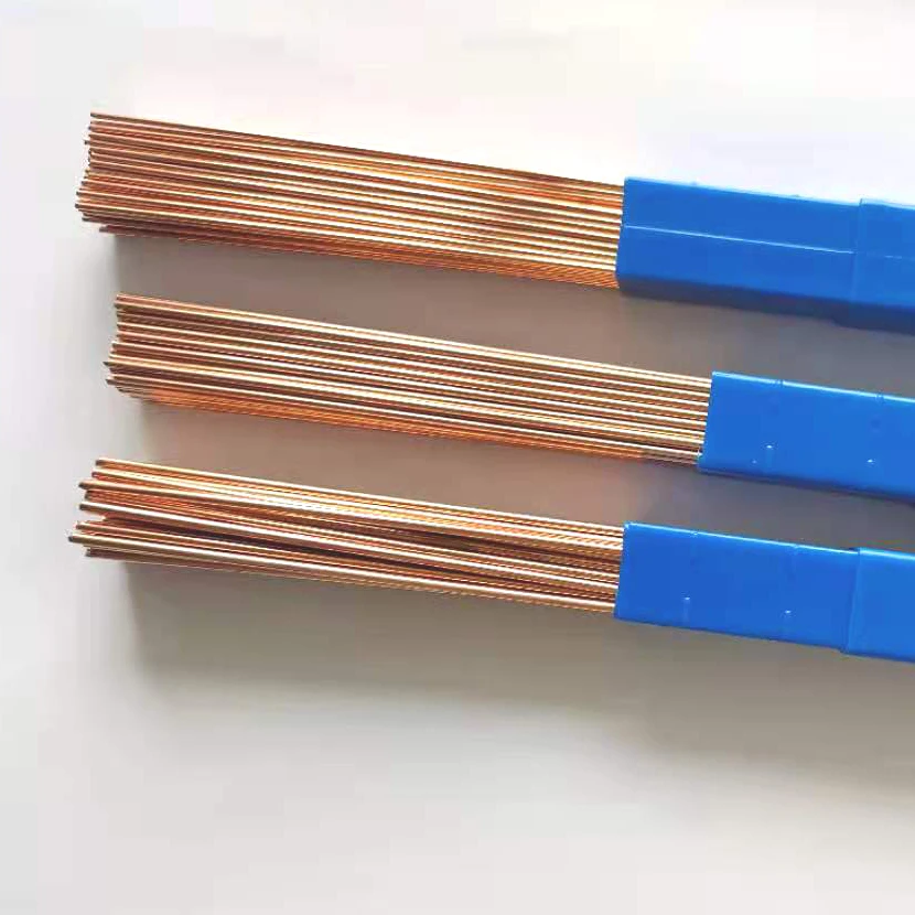 1.0/2.0mm*500mm Phosphorus Copper Electrode Welding Rod Brass Welding Wire Bronze Electrode Soldering Rod No Need Solder Powder