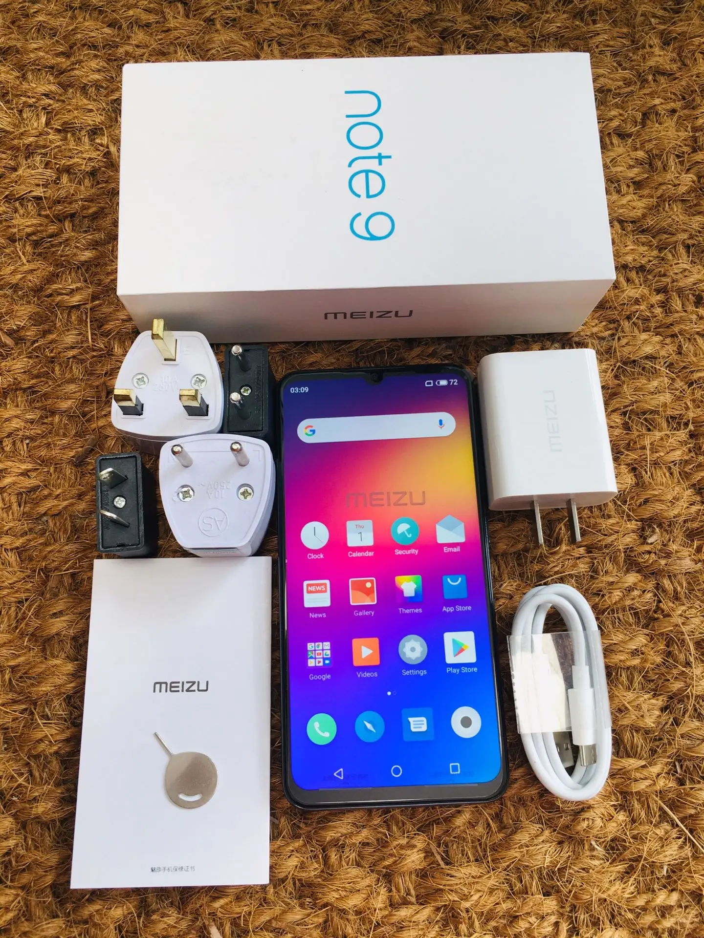 Global ROM MEIZU หมายเหตุ 9 LTE โทรศัพท์มือถือ Dual SIM 48MP กล้อง 4GB 64GB Snapdragon675 OctaCore 6.2" 1080x2244 P 4000mAh แบตเตอรี่