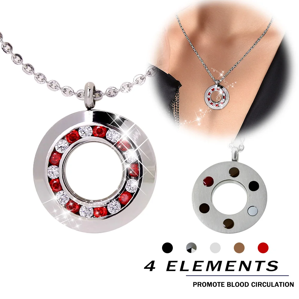 

Best Gift Charms 316L stainless steel with zircon energy Pendant Relieve tension stress