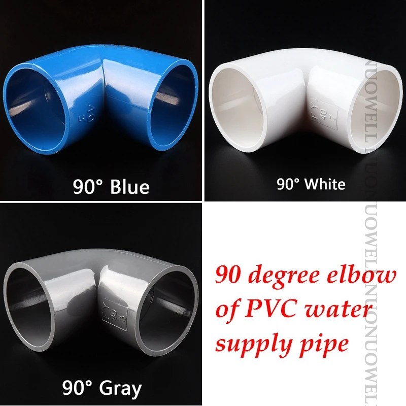 5pcs/lot 20 25 32mm PVC 90 Degree Elbow Connector  Aquarium Fish Tank DIY Tools Garden Irrigation Water Pipe Connectors Adapter