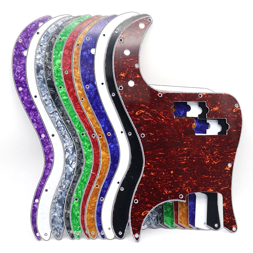 1pcs Guitar 3 Ply Pickguard PVC Electric Guitar Pickguard Scratch Plate For Precision Bass PB Bass Guitar Part 9/11/13 Holes