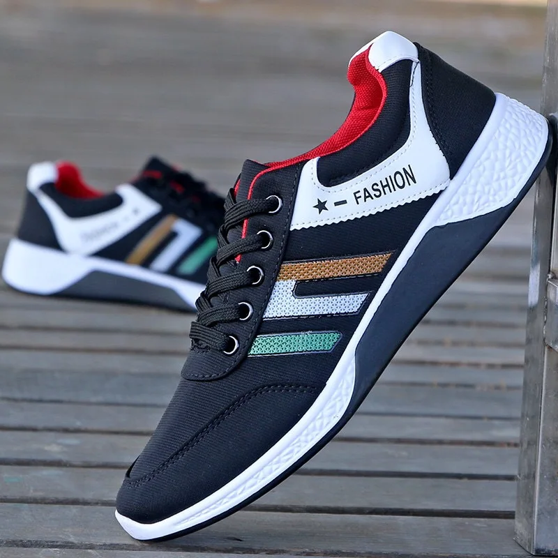 Breathable Men Canvas Shoes Sports Casual Fashion Comfortable Men Sneakers Size 39-44