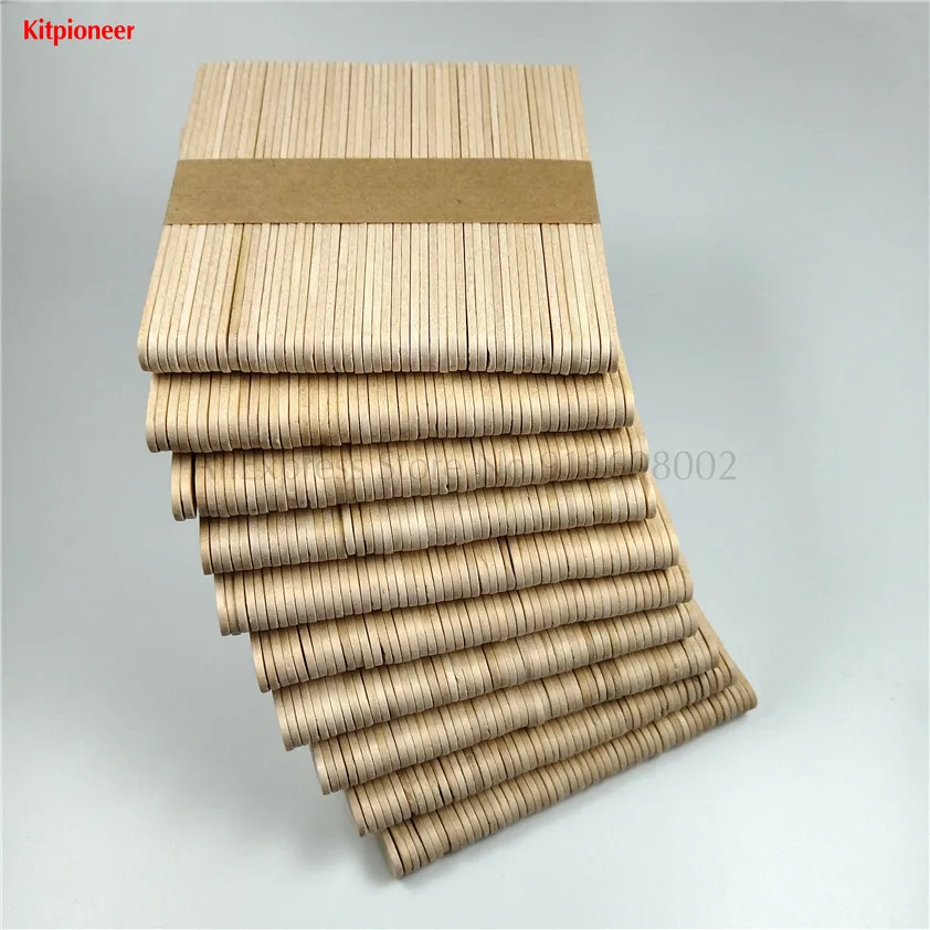 500 pçs picolé de madeira varas de gelo pop acessórios de madeira de vidoeiro gelo-lolly comprimento da vara 114mm