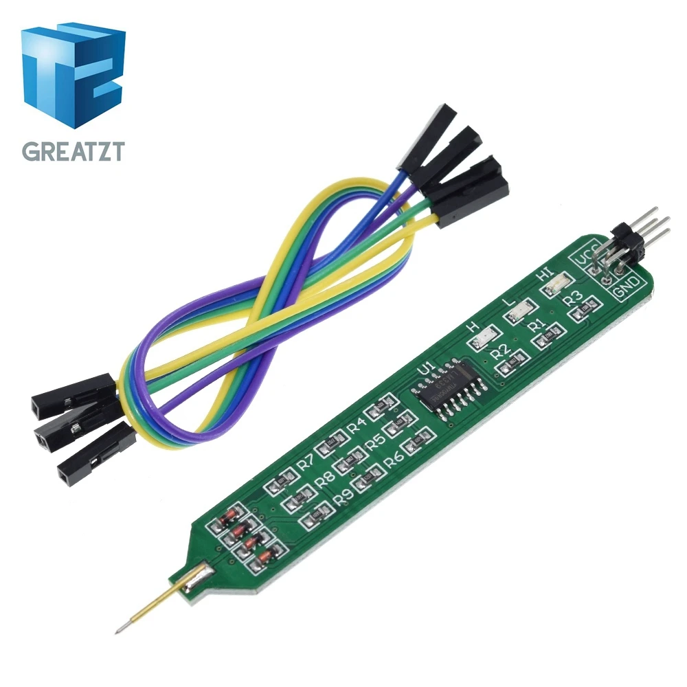 GREATZT Logic Tester Pen Level Tester 5V 3.3V Digital Circuit Debugger Convenient and Quick Learning Board Necessary Tools