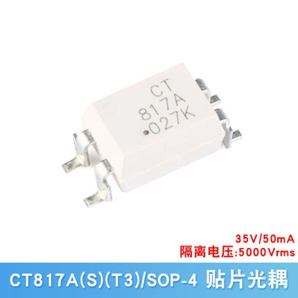 10pcs Original Delivery CT817A (S)(T3) Ct817A Sop-4 Coupler Photoelectric Silicon Controlled Rectifier Chip 10