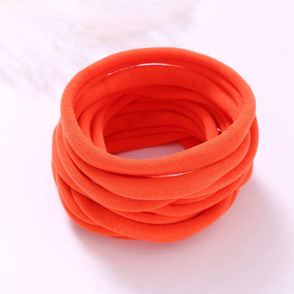 100 Teile/los Baby Mädchen DIY Stretchy Dünne Nylon Mädchen Elastische Abendessen Weiche Stirnband Baby Zubehör Infant Kopfbedeckungen Baby Artikel – Detail 9