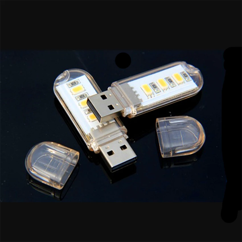 المحمولة USB صغير 3LED مصباح كتاب أضواء 420MA 2.3 واط 5 فولت التخييم لمبة لأجهزة الكمبيوتر المحمولة القراءة ليلة ضوء الطوارئ مصباح لتهيئة الجو