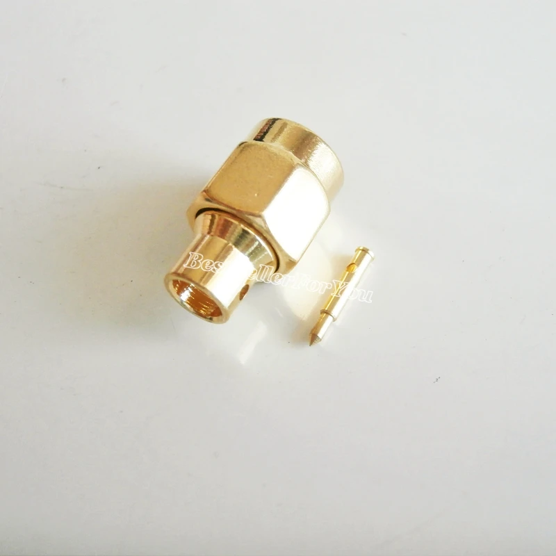 10Pcs SMA Connector Solder Plug Male Straight Connector For Semi-rigid RG402 0.141\