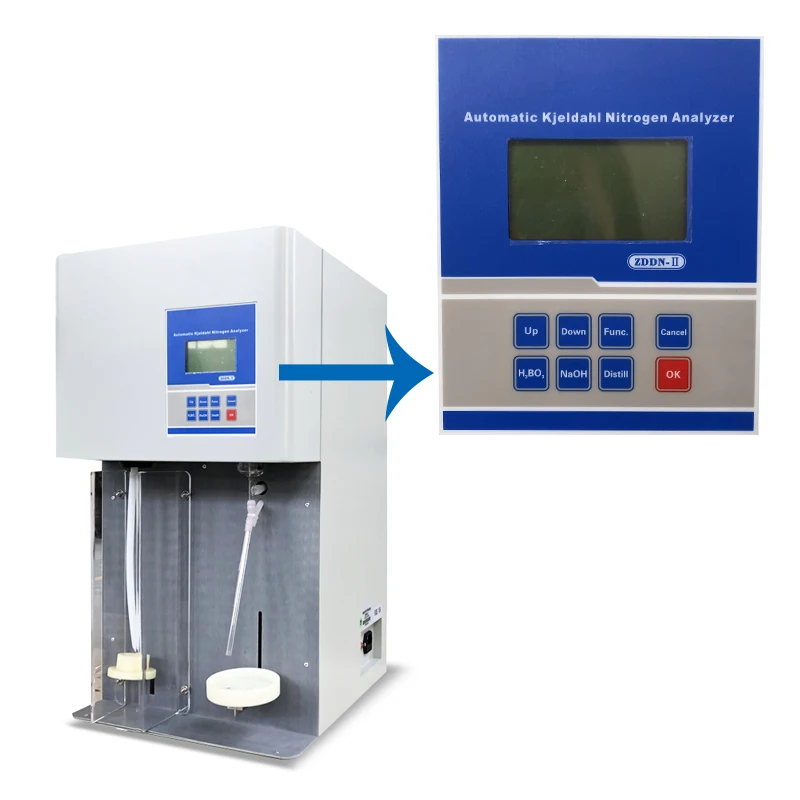 ZDDN-II + KDN-08C Automatic Kjeldahl Nitrogen Analyzer Kjeldahl Distillation System with Digestive Furnace Protein Profiler