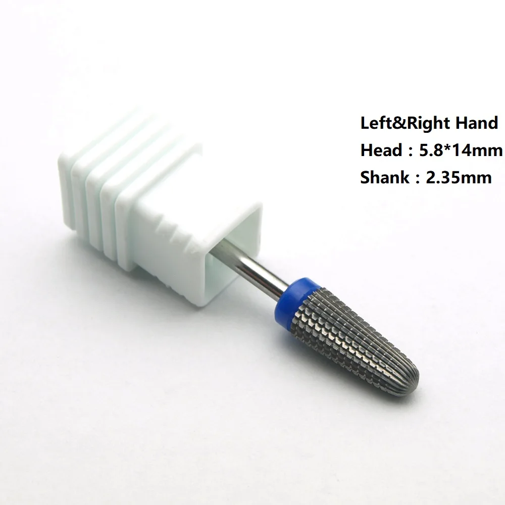5in1 Konische Sicherheits Hartmetall Nagel Bohrer Bits Mit Cut Bohrer Hartmetall Fräser Für Maniküre Entfernen Gel Nägel Zubehör – Detail 3