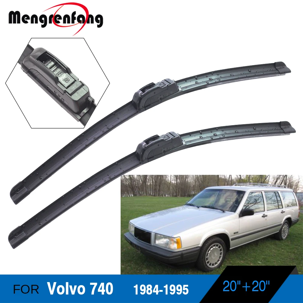 For Volvo 740 Car Wiper Blades Front Windscreen Soft Rubber Wiper 1984 1985 1986 1987 1988 1989 1990 1991 1992 1993 1994 1995