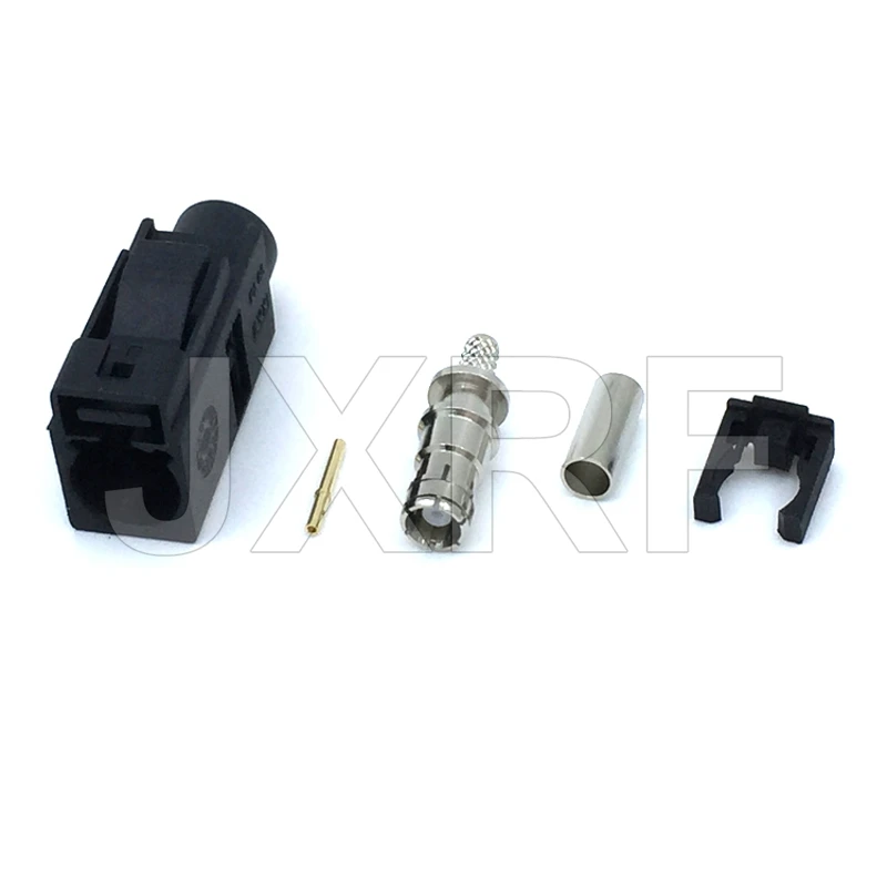 1PCS FAKRA Connector Female A B C D E F G H I K Z Type Crimp for RG316 RG174 Cable Adapter Car Radio FM GPS Antenna Connector