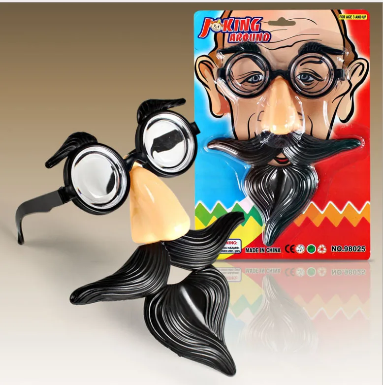 Party Favors Mask Kids Adults Funny Glasses Prank Toys Dress Up Props Halloween Masquerade Party Decoration New Fashion 1pc/set