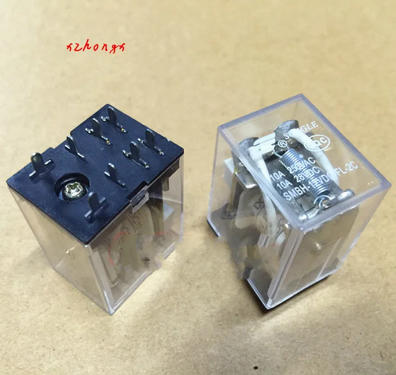 SMBH-12VDC-FL-2C Relay 8-Pin 2-Group Switching 10A 250VAC 13F