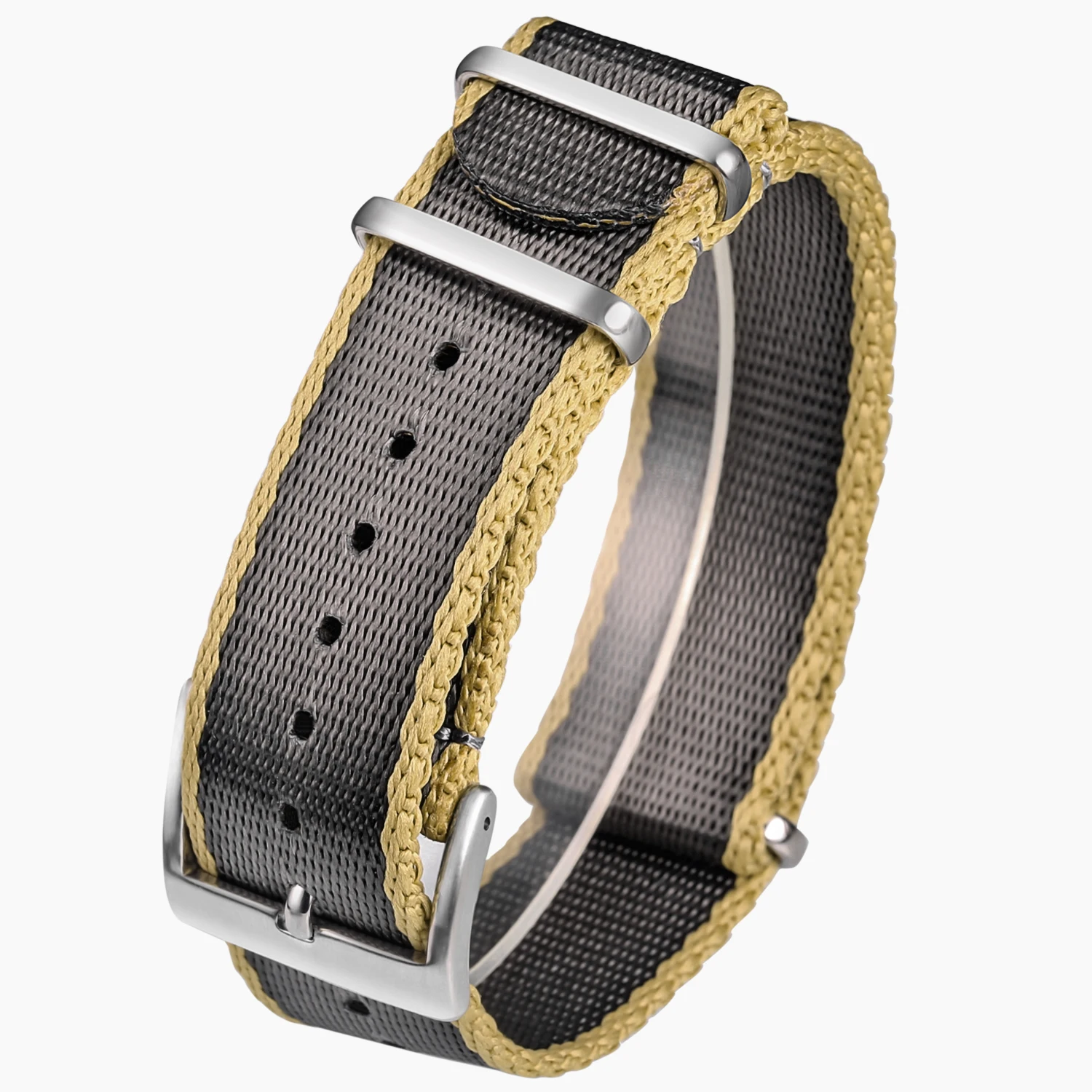 Straps Nylon Watch Band One piece Replace Seatbelt Military Wrist Straps For Men or Women 18mm 20mm 22mm 24mm