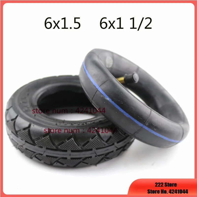 Free shipping 6X1.5  6x1 1/2 tires  6 Inch Scooter tyre and Inner Tube Set Electric  Wheel Chair Truck