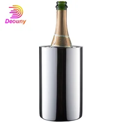 DEOUNY Wine Chiller Bucket Champagne Insulated Ice Bucket Wine For All 750ml Bottles Cooler Buckets Keep Cold