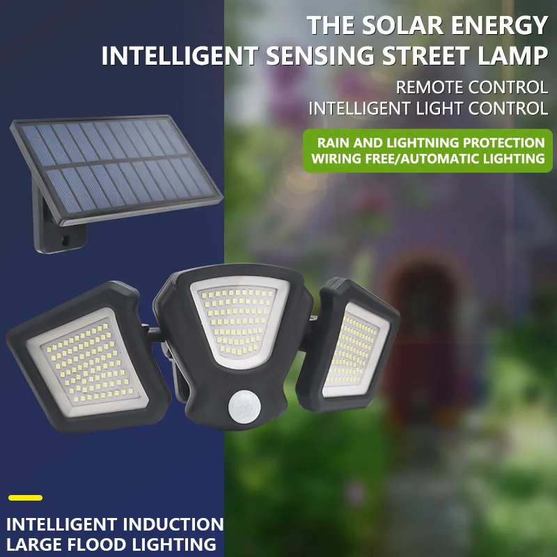 

216LED Solar Powered Wall Light Outdoor Motion Sensor Solar Lamp Waterproof Emergency Led Light For Street Park Garden Porch