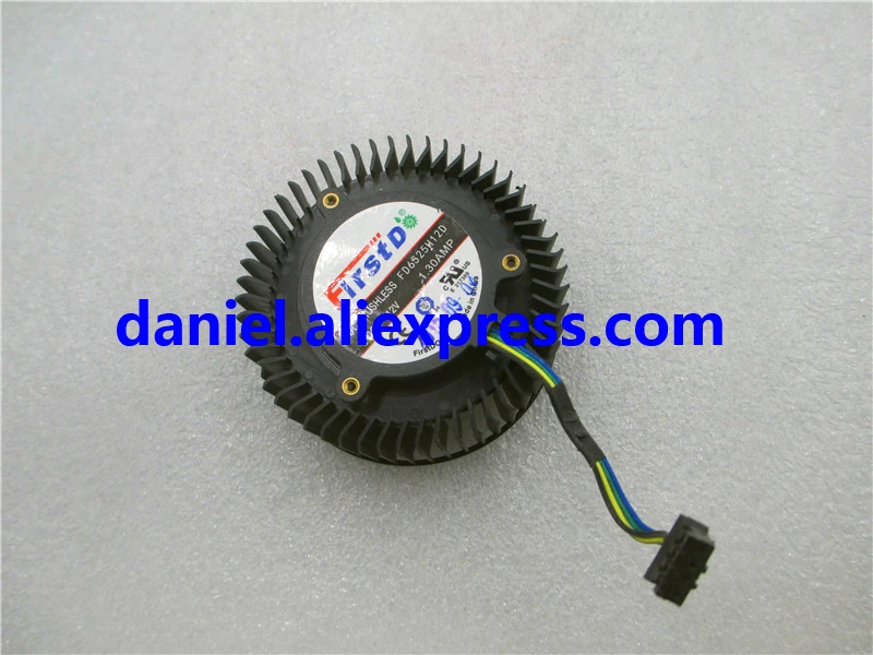 FD6525H12D 12V 1.2A fan blade diameter 65MM hole pitch 37MM 4-wire ball high air volume fan