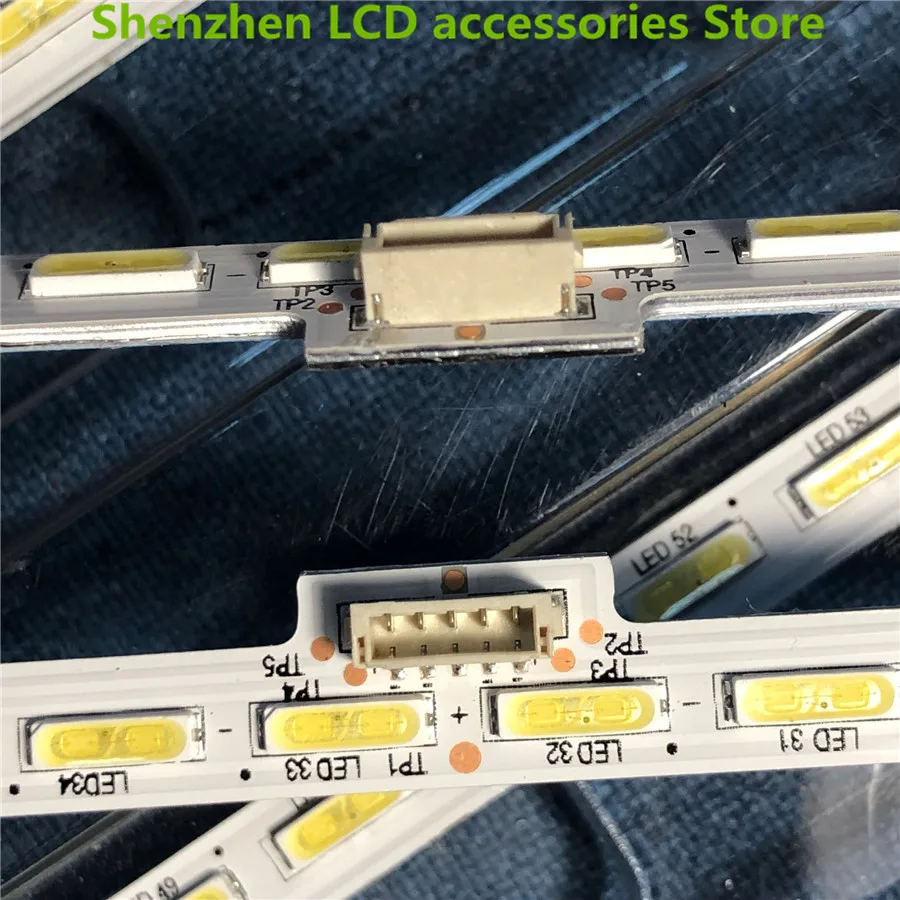 4PCS/lot   LED Strip 64led  YLS_HRN55_7020_REV2/V1.5 E162061 KD-55X8500D KD-55X8508C  596MM  6V  100%NEW